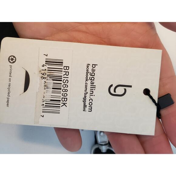 Baggallini Crossbody Wallet Womens One Size Black Brisbane Water-Resistant Nylon - Picture 7 of 13